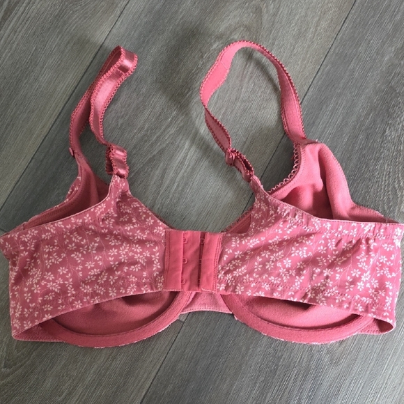 Olga Floral Lace Bra in Pink - Picture 4 of 6